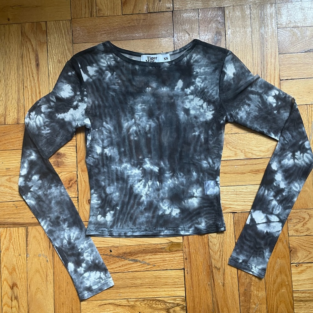 Tiger Mist Sheer Top Sz XS